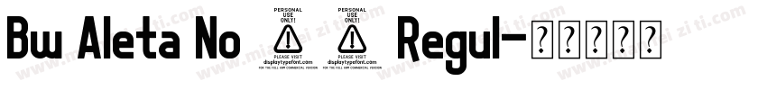 Bw Aleta No 10 Regul字体转换